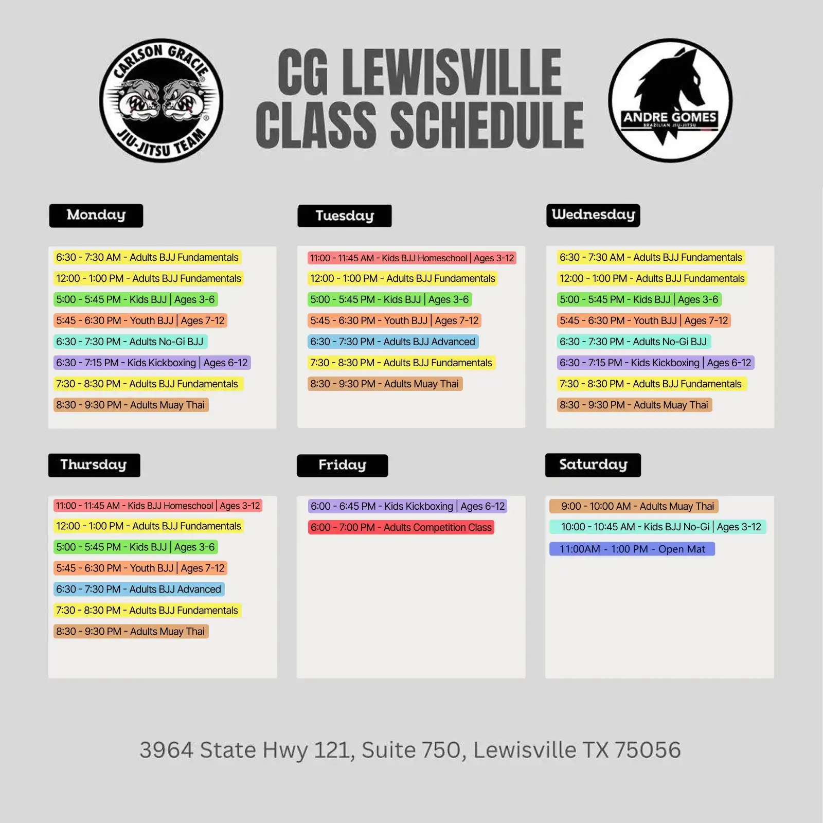 Carlson Gracie Lewisville photo (Gym's own website)